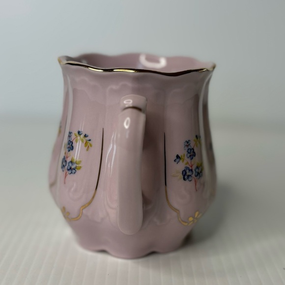 H & C Czech Original Rosa Porzelain Porcelain Mug Teacup Floral Spray Gold Trim - Picture 2 of 9